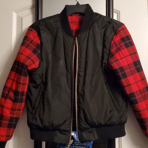 UNIF reversible tartan bomber jacket - Picture 1 of 5